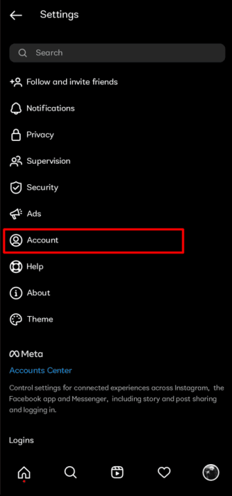 after-that-select-the-account-option-to-access-it-e1671730956869 كيفية إلغاء إرسال الرسائل على Instagram