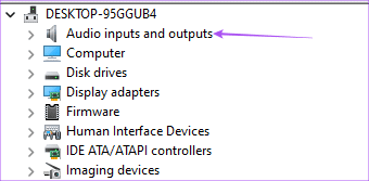 audtio-inputs-and-outputs-devcie-manager-windows-11 أفضل 5 إصلاحات لعدم عمل الميكروفون في WhatsApp على Windows 11