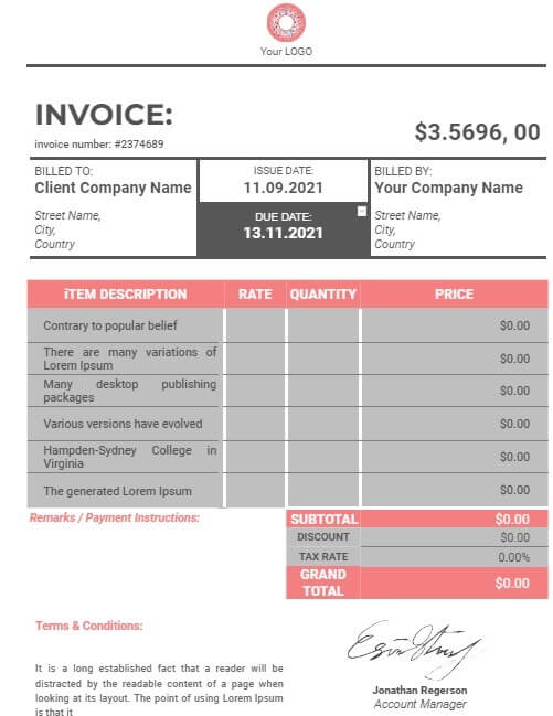 best-invoice-templates-for-google-docs-company أفضل 10 قوالب فاتورة لـ Google Docs
