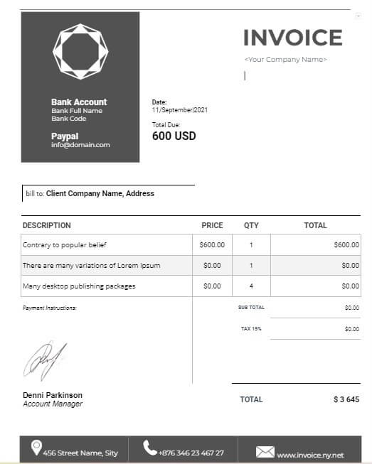 best-invoice-templates-for-google-docs-gray أفضل 10 قوالب فاتورة لـ Google Docs