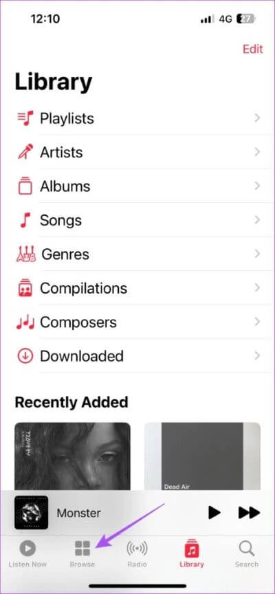 browse-apple-music-iphone-474x1024-1 أفضل 6 إصلاحات لعدم عمل Dolby Atmos في Apple Music على iPhone