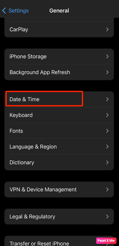 choose-date-and-time-option كيفية إصلاح مشاركة موقعي على iPhone باللون الرمادي