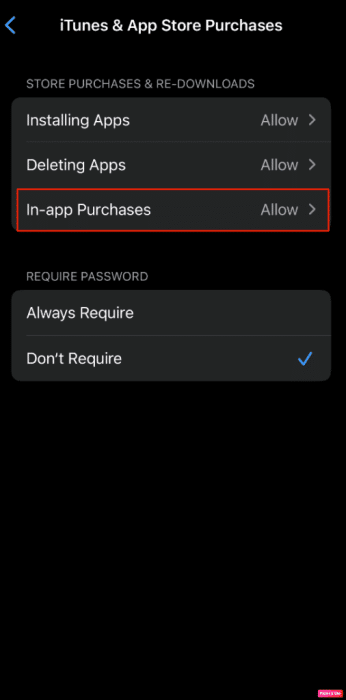 إصلاح خطأ الشراء داخل التطبيق على iPhone غير مسموح به - %categories