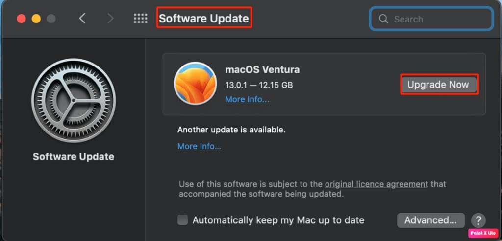 choose-system-preferences-and-then-click-on-upgrad-1024x493-1 كيفية إصلاح AirPods متصل بجهاز Mac ولكن لا يوجد صوت