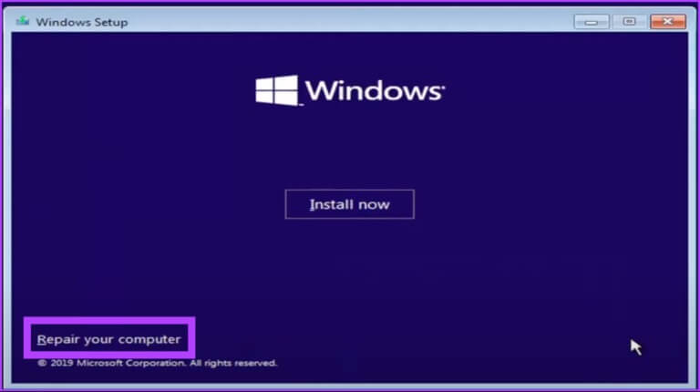 choose-‘Repair-your-computer-768x430-1 8 طرق لإصلاح Windows عالق عند إصلاح أخطاء القرص
