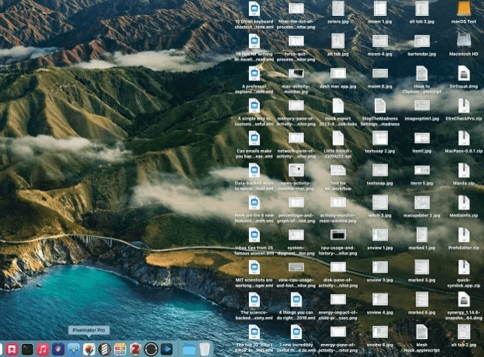 clean-the-desktop-clutter-1.jpg كيفية إصلاح استخدام وحدة المعالجة المركزية العالي على جهاز Mac