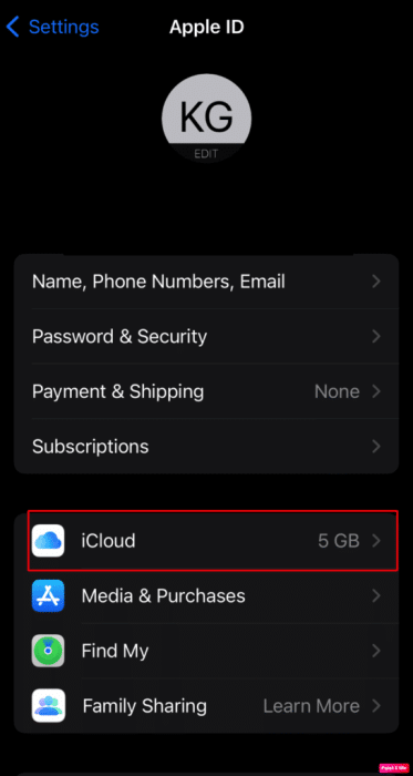 click-on-icloud-icon-545x1024-1-e1671282499534 كيفية إصلاح اختفاء جميع أسماء جهات الاتصال على iPhone