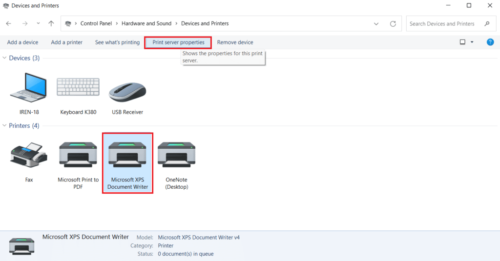 click-on-print-server-properties-1024x535-1 6 إصلاحات لعدم ظهور الطابعة المحلية في سطح المكتب البعيد