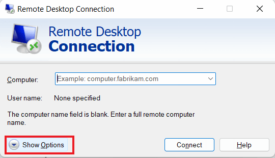 click-on-show-options 6 إصلاحات لعدم ظهور الطابعة المحلية في سطح المكتب البعيد
