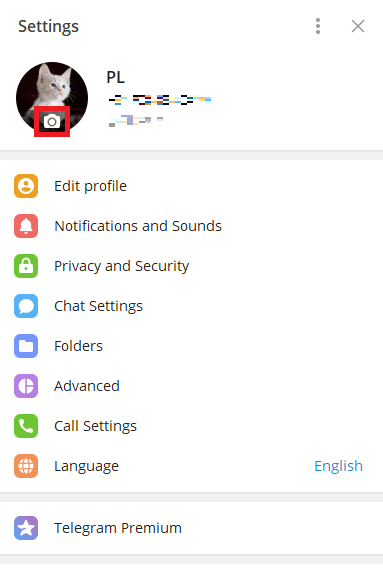 click-on-the-camera-icon-on-your-profile-picture كيفية إضافة وتغيير وحذف صورة ملف تعريف Telegram