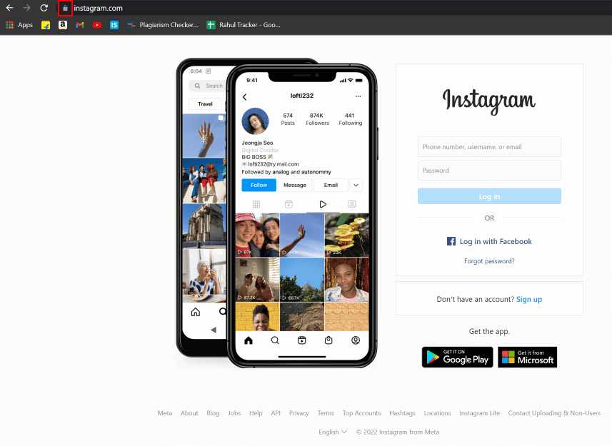 click-on-the-lock-icon-on-the-address-bar-of-your-2 كيفية الرد على الرسالة على Instagram