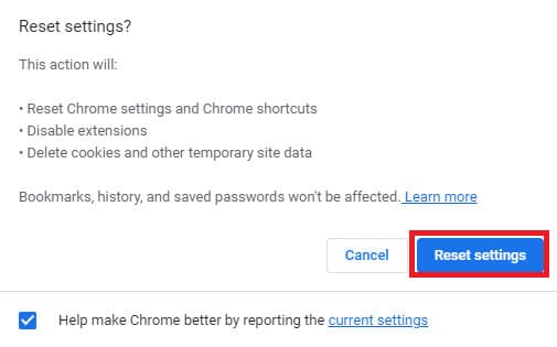 click-on-the-reset-settings-button-to-reset-the-go-1 إصلاح خطأ فشل فحص الفيروسات في Google Chrome
