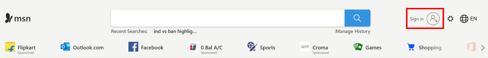 click-on-the-sign-in-at-the-top-right-of-the-scree كيفية استعادة صفحة MSN الرئيسية