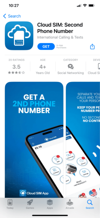 cloud-sim-app-store-1-473x1024-1-e1671714606543 22 من أفضل تطبيقات أرقام الهواتف المزيفة المجانية لـ iPhone