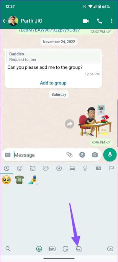 create-and-use-avatar-in-WhatsApp-22 كيفية إنشاء واستخدام الصور الرمزية (أفاتار) في WhatsApp