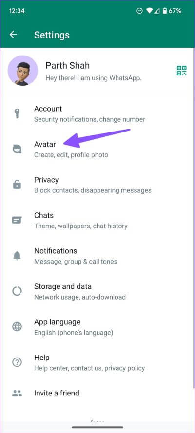 create-and-use-avatar-in-WhatsApp-4 كيفية إنشاء واستخدام الصور الرمزية (أفاتار) في WhatsApp