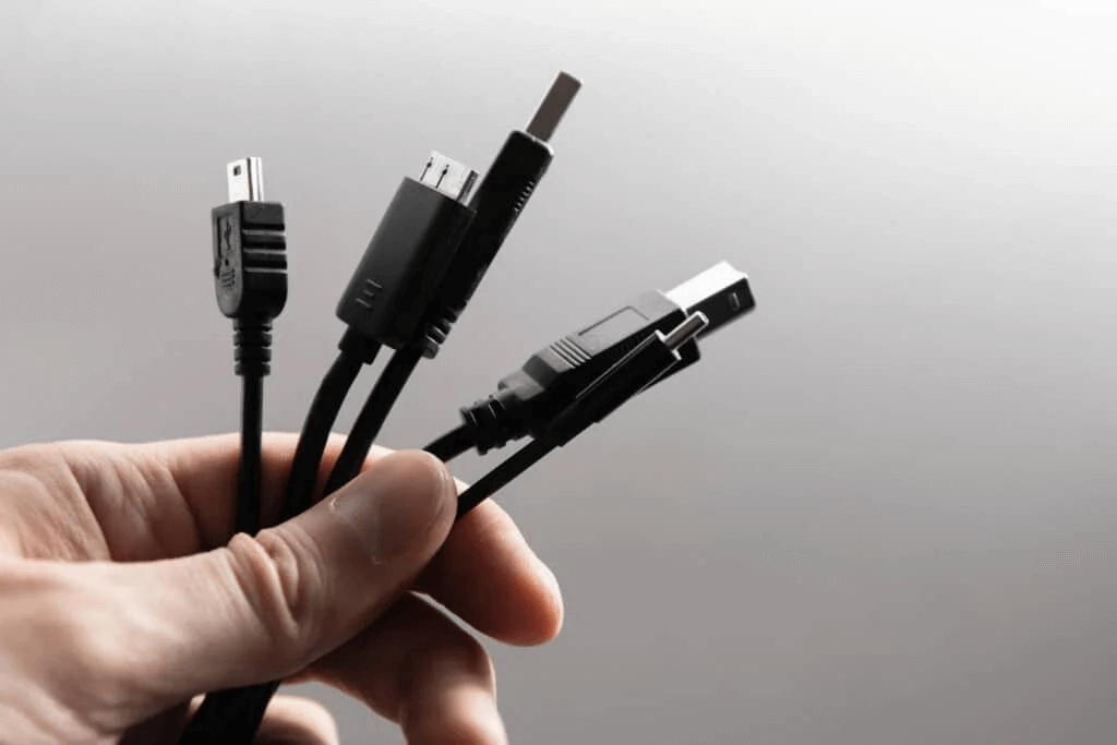 different-types-usb-ports-white-background-hand-1024x683-1 كيفية شحن Chromebook باستخدام USB