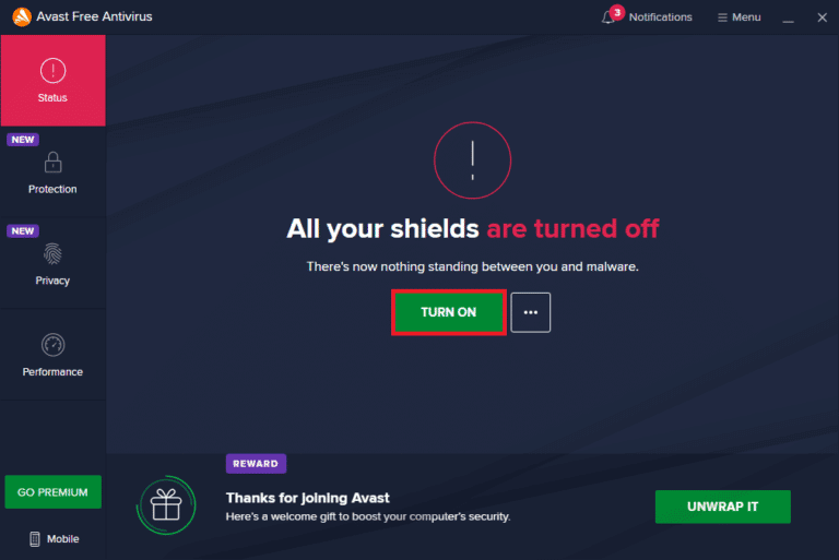 disable-antivirus-temporarily-7 كيفية إصلاح استهلاك خدمة system interrupts لوحدة معالجة مركزية CPU بنسبة 100% في Windows 10