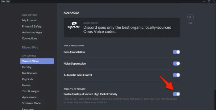 discord-audio-video-packets-settings.jpeg 11 طرق لمنع Discord من قطع الاتصال وإعادة الاتصال