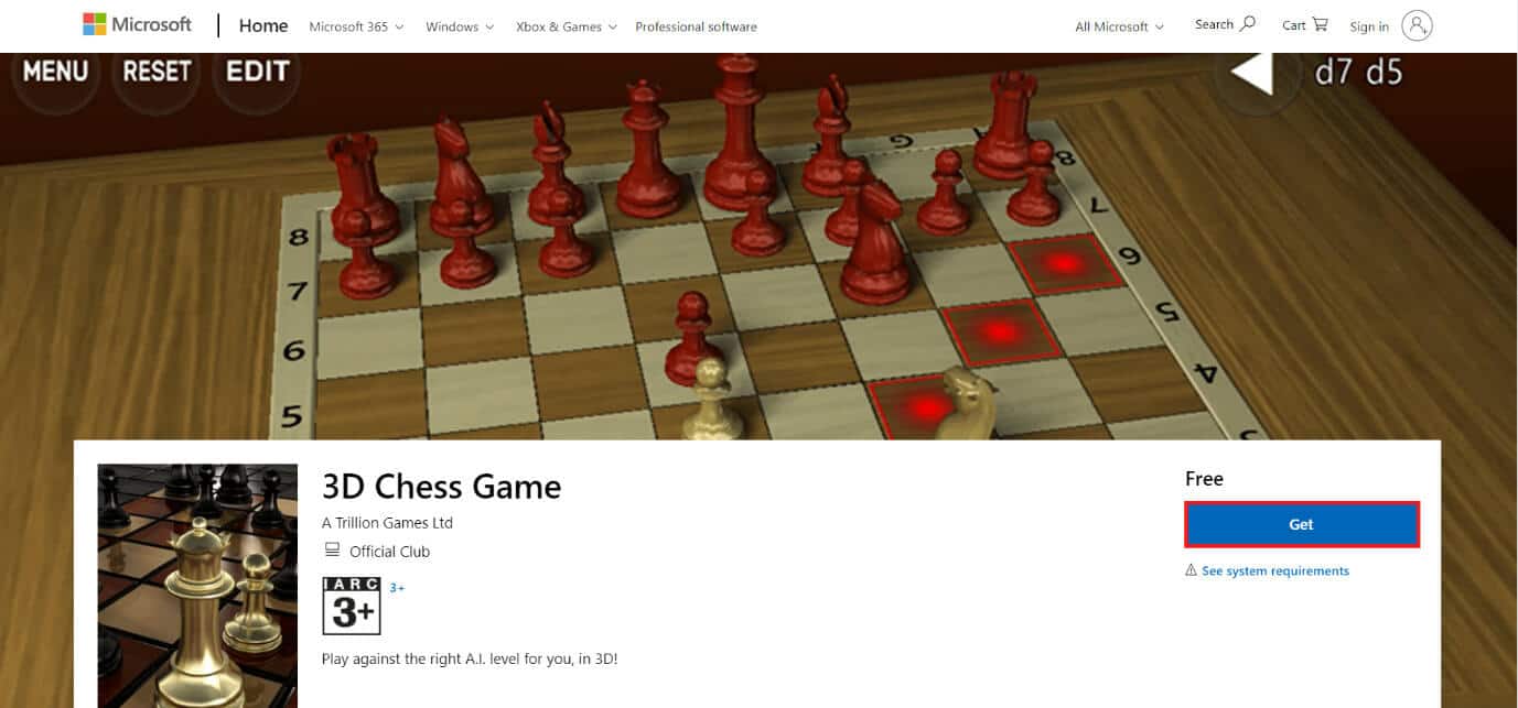 download-page-of-3d-chess-game أفضل 50 لعبة على Windows 10 للتنزيل المجاني