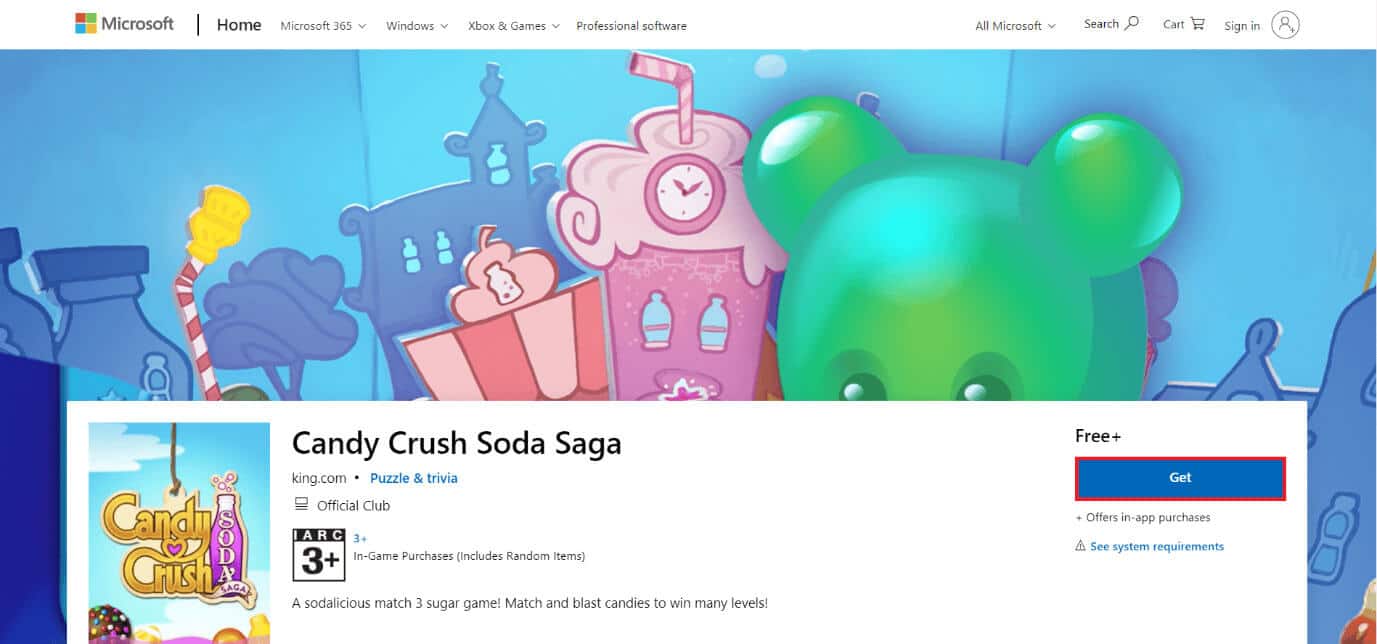 download-page-of-candy-crush-soda-saga أفضل 50 لعبة على Windows 10 للتنزيل المجاني
