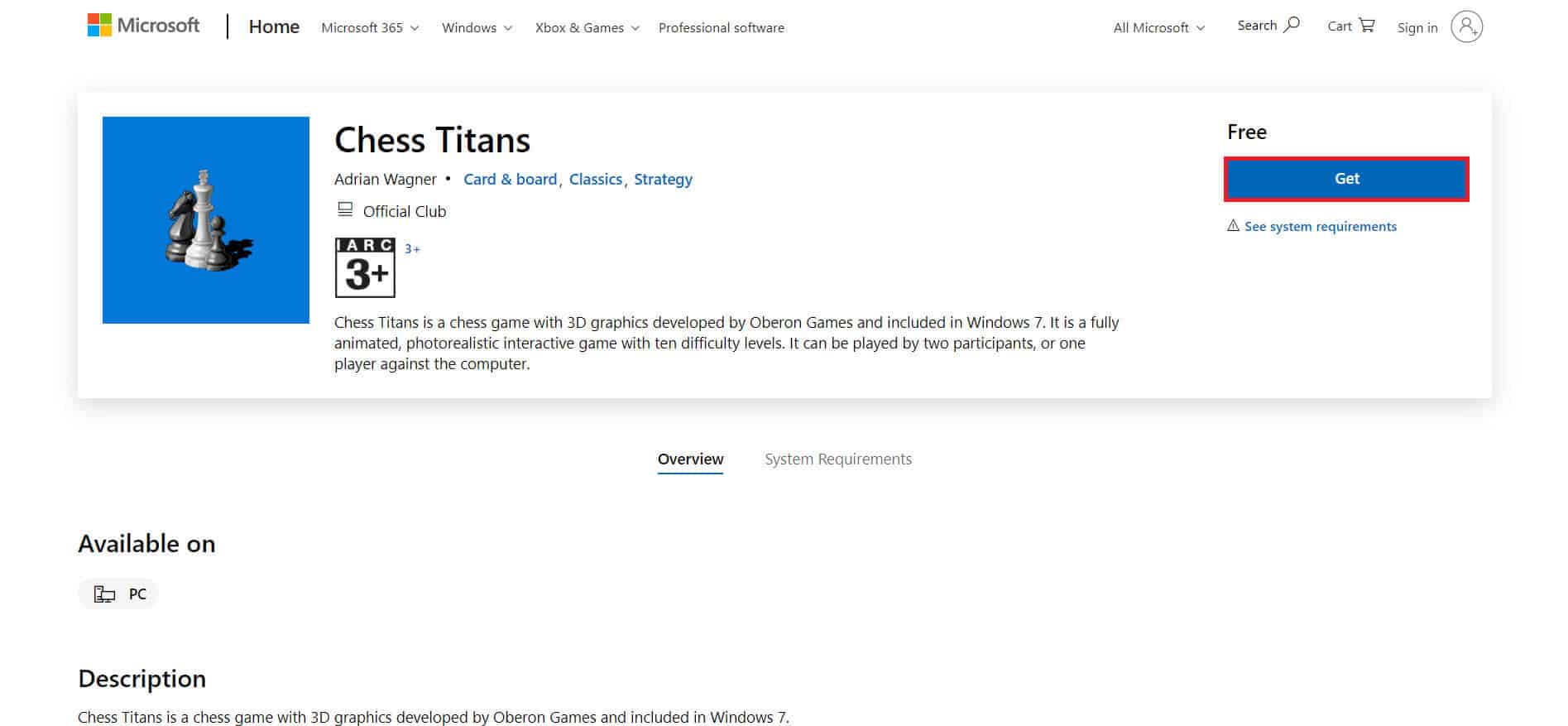 download-page-of-chess-titans أفضل 50 لعبة على Windows 10 للتنزيل المجاني