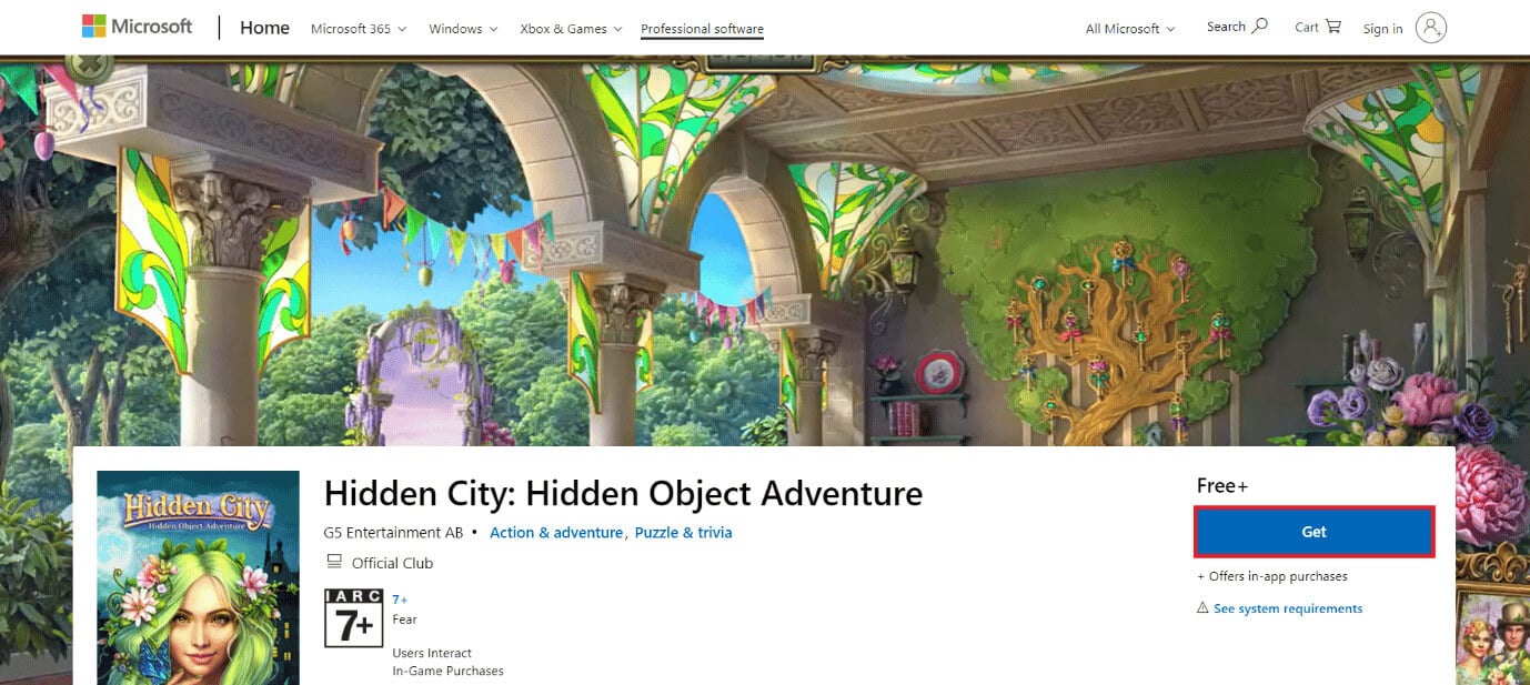 download-page-of-hidden-city-hidden-object-advent أفضل 50 لعبة على Windows 10 للتنزيل المجاني
