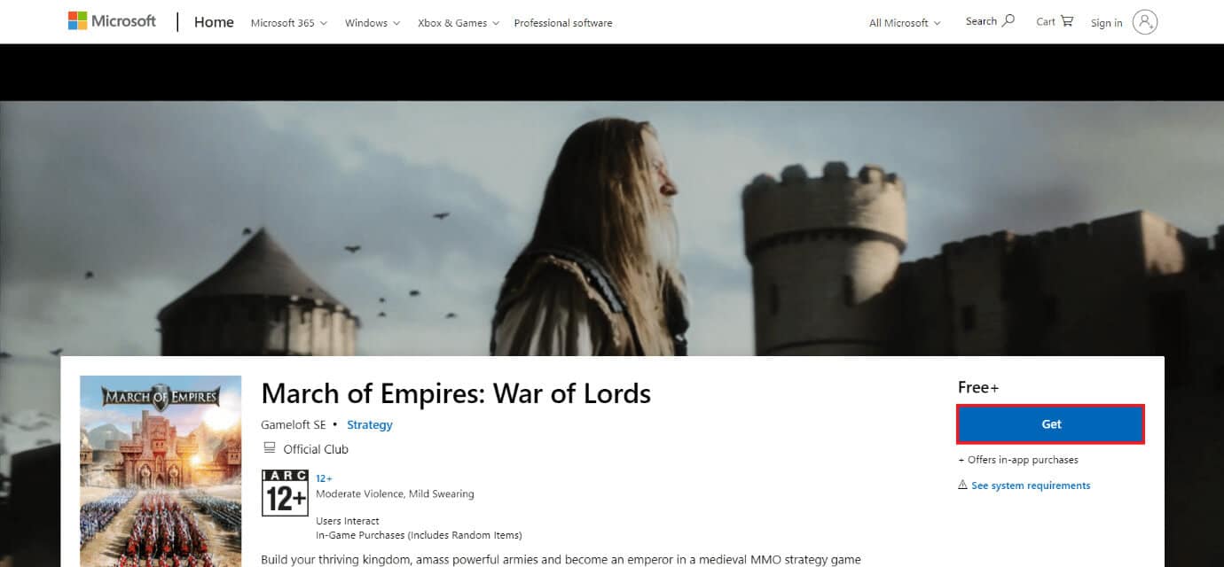 download-page-of-march-of-empires أفضل 50 لعبة على Windows 10 للتنزيل المجاني