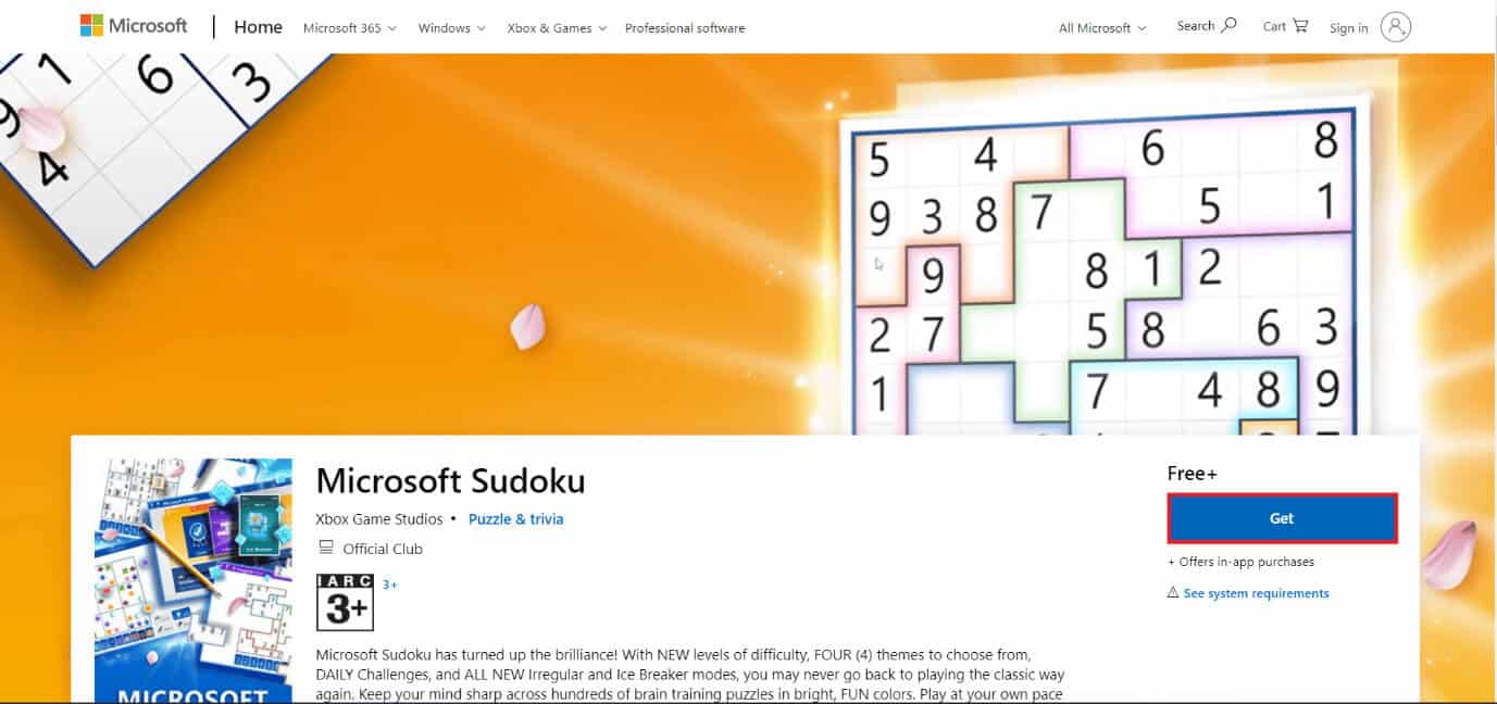download-page-of-microsoft-sudoku أفضل 50 لعبة على Windows 10 للتنزيل المجاني