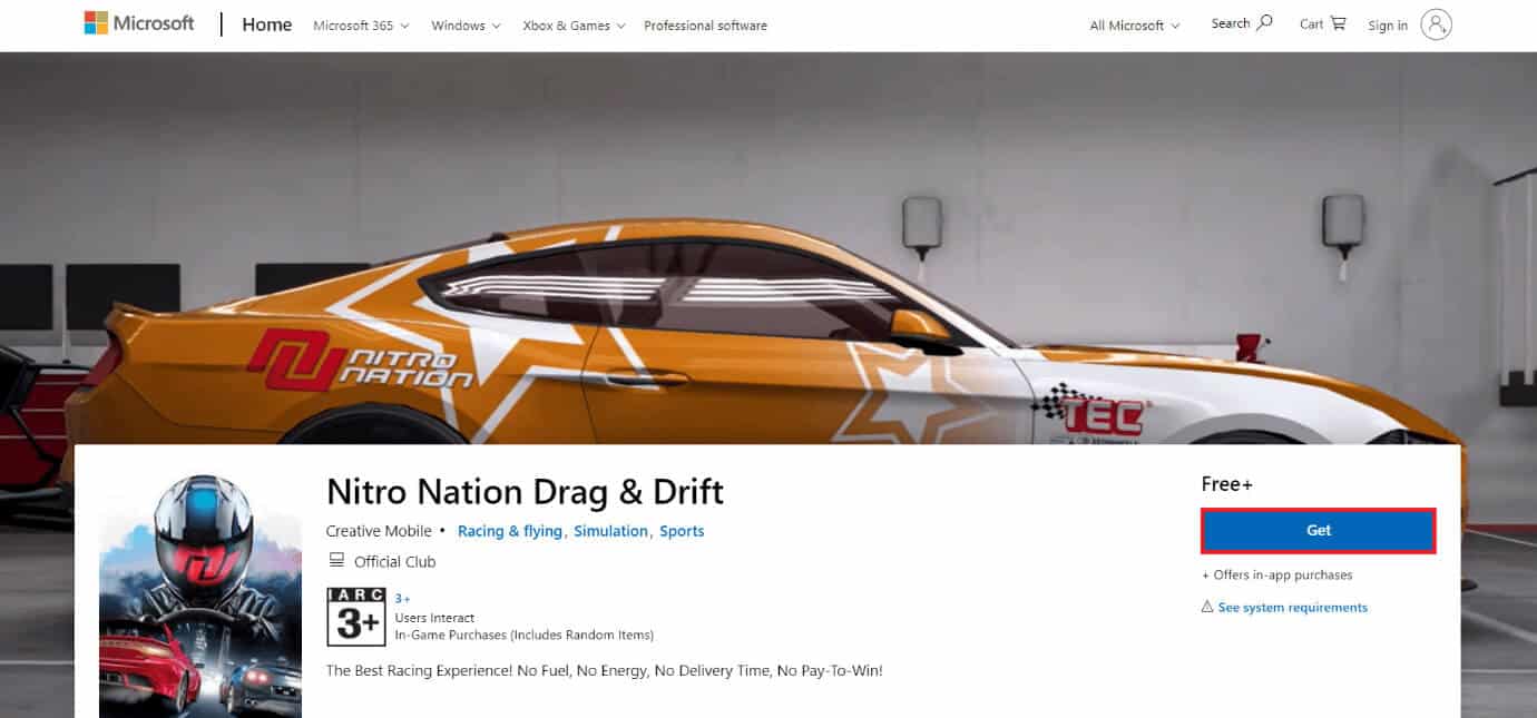 download-page-of-nitro-nation-drag-and-drift أفضل 50 لعبة على Windows 10 للتنزيل المجاني