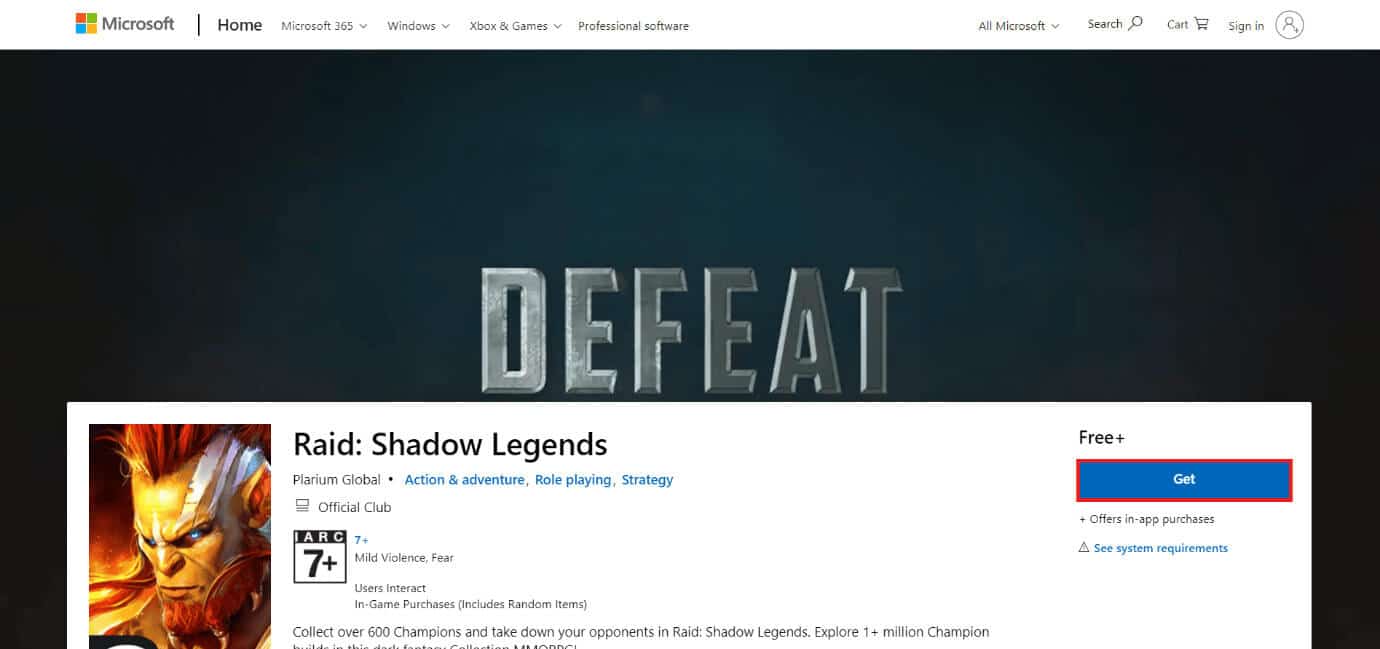 download-page-of-raid-shadow-legends أفضل 50 لعبة على Windows 10 للتنزيل المجاني