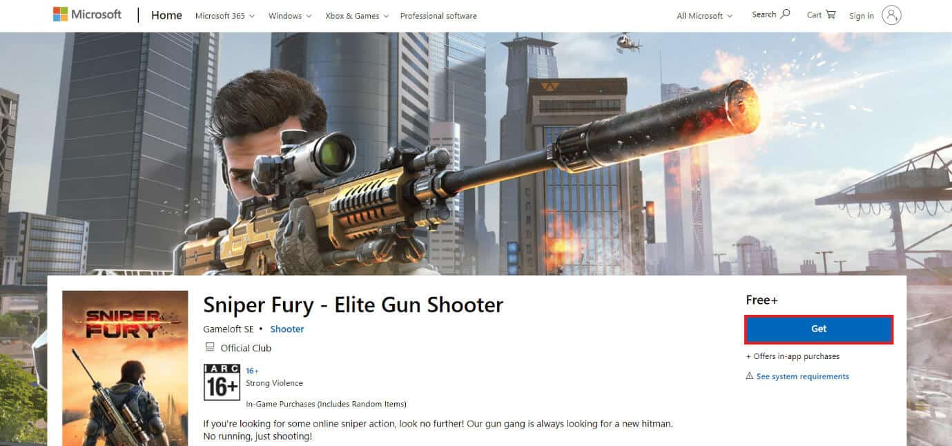 download-page-of-sniper-fury أفضل 50 لعبة على Windows 10 للتنزيل المجاني