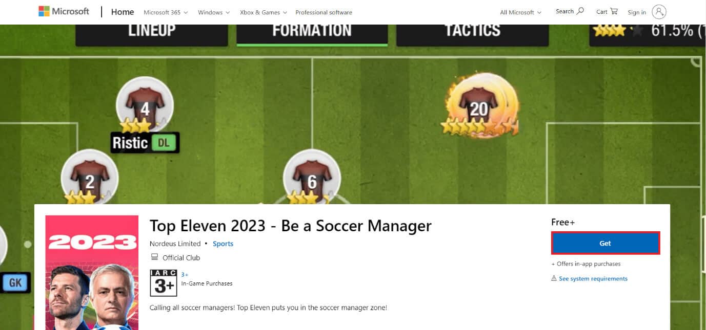 download-page-of-top-eleven-2023-be-a-soccer-mana أفضل 50 لعبة على Windows 10 للتنزيل المجاني