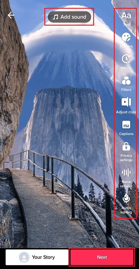 edit-the-video-with-the-available-edit-options-if-you-want-and-tap-on-Next كيفية تحرير وحفظ مسودة على TikTok