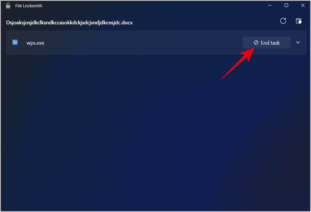 end-task-file-locksmith اصلاح يتم فتح ملف / مجلد في برنامج آخر على Windows: كيفية البحث عنه وحذفه