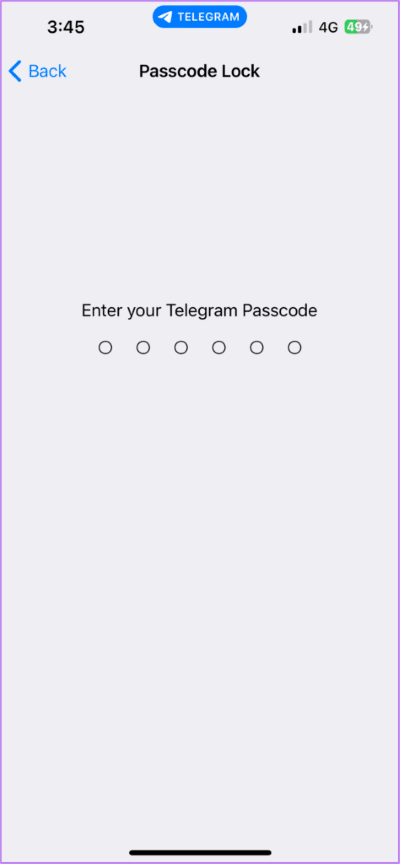 enter-telegram-passcode-face-id-settings-iphone-474x1024-1 أفضل 5 إصلاحات لعدم عمل معرف الوجه Face ID في Telegram على iPhone