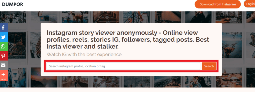enter-the-user-id-in-the-search-bar-1024x371-1 كيفية مشاهدة منشورات وقصص Instagram بدون حساب