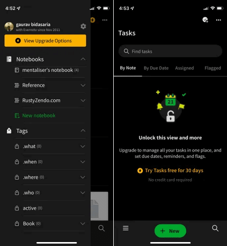 evernote-categories-tags-ios-15.png مقارنة بين Google Keep و Evernote و Apple Notes: ما هو أفضل تطبيق لتدوين الملاحظات؟