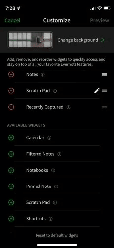 evernote-homepage-customize-ios.jpeg مقارنة بين Google Keep و Evernote و Apple Notes: ما هو أفضل تطبيق لتدوين الملاحظات؟
