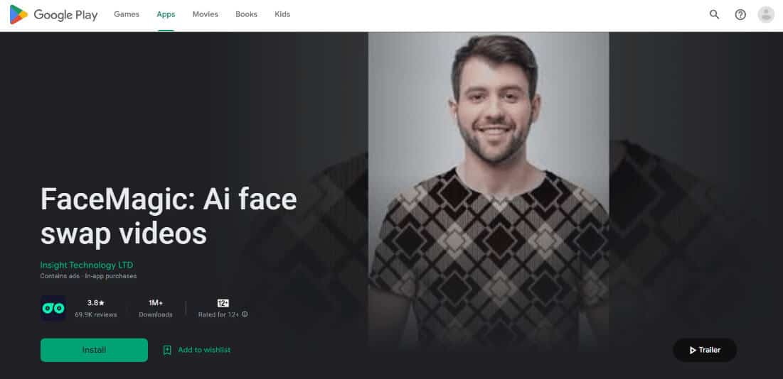 facemagic-playstore أفضل 20 تطبيق لتحويل صور الوجه Face Morph مجاني على Android