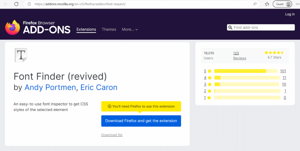 font-finder-firefox-browser-add-ons-1024x518-1 أفضل 26 إضافة لمتصفح Firefox للمطورين والمصممين