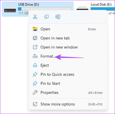 format-sd-card-file-explorer-windows-11 أفضل 5 طرق لتهيئة وفورمات بطاقة SD على Windows 11
