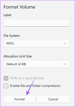 format-volume-settings-windows-11 أفضل 5 طرق لتهيئة وفورمات بطاقة SD على Windows 11