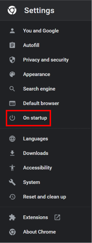 from-the-options-on-the-left-panel-click-on-the-on كيفية استعادة صفحة MSN الرئيسية