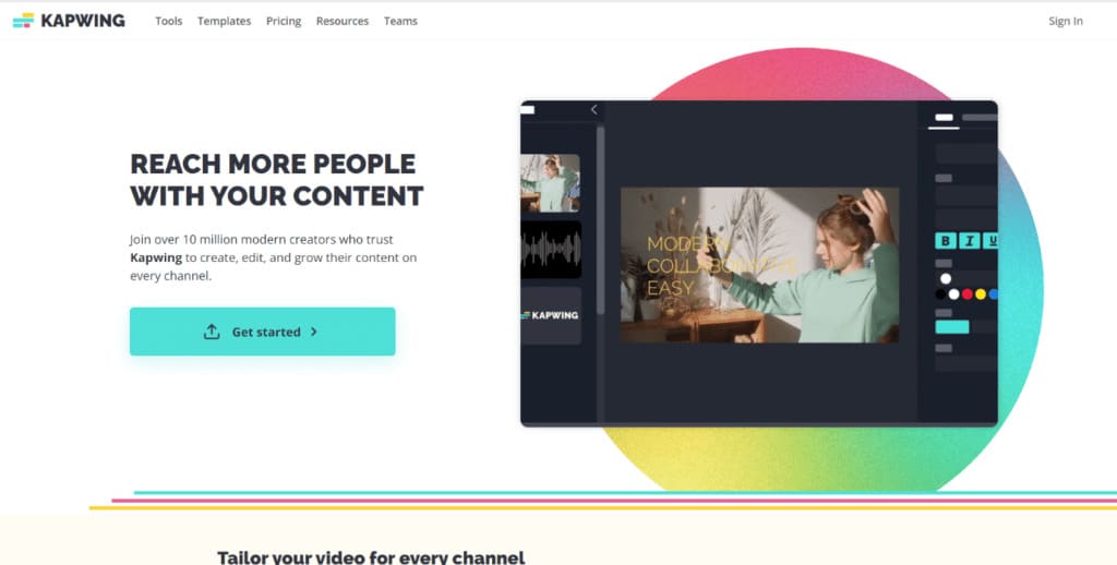go-to-the-kapwing-website-1024x518-1 كيفة الحصول وضع ملء الشاشة في مقاطع فيديو Instagram
