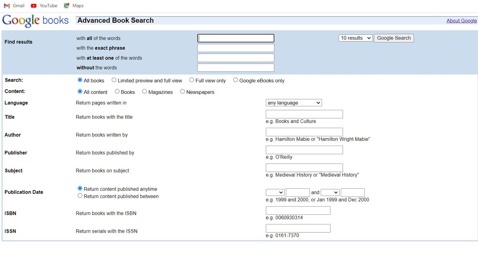 google-advanced-book-search كيفية العثور على كتاب باستخدام وصف غامض