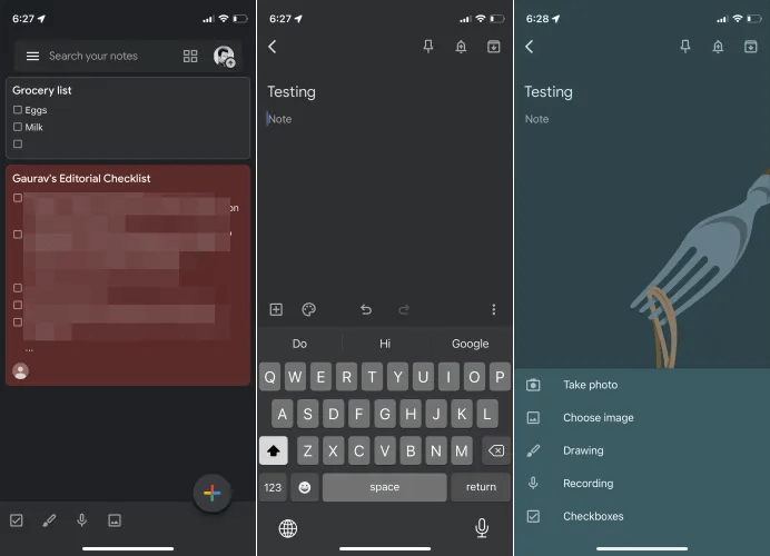google-keep-formatting-ios-15-2.png مقارنة بين Google Keep و Evernote و Apple Notes: ما هو أفضل تطبيق لتدوين الملاحظات؟