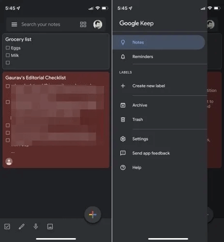 google-keep-ios-ui.jpg مقارنة بين Google Keep و Evernote و Apple Notes: ما هو أفضل تطبيق لتدوين الملاحظات؟