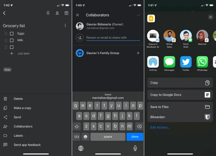 google-keep-share-options-ios-15.png مقارنة بين Google Keep و Evernote و Apple Notes: ما هو أفضل تطبيق لتدوين الملاحظات؟