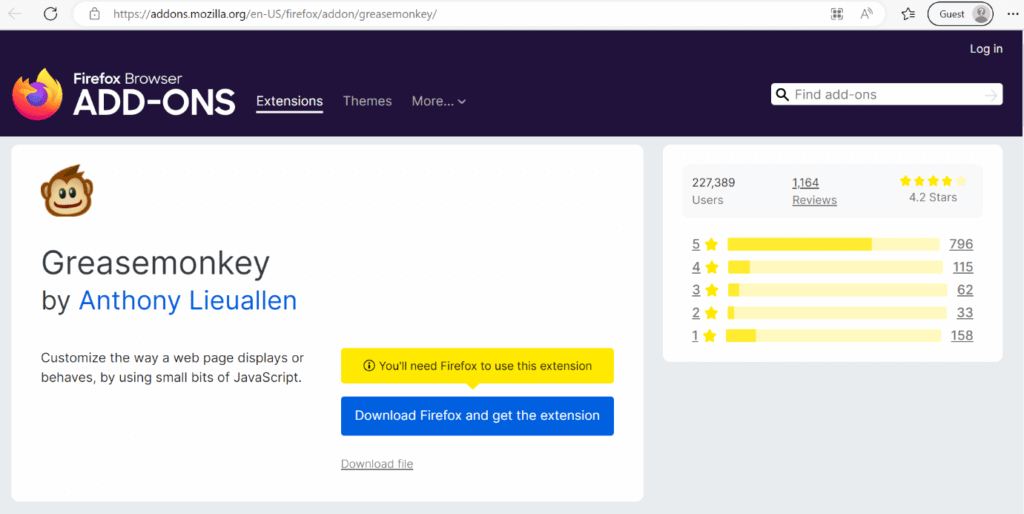 greasemonkey-firefox-extension-1024x514-1 أفضل 26 إضافة لمتصفح Firefox للمطورين والمصممين